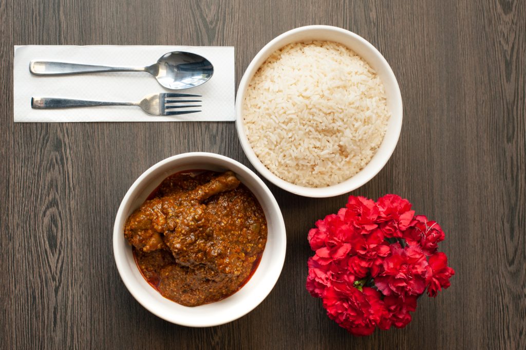 West African Food with Rice