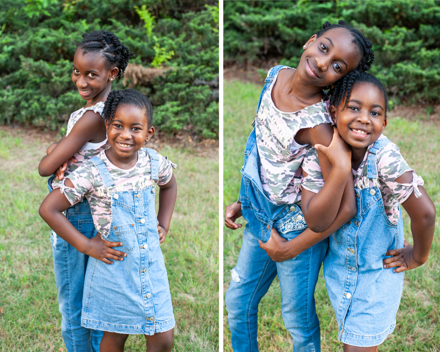 Black girls play Mothers Day Portrait 